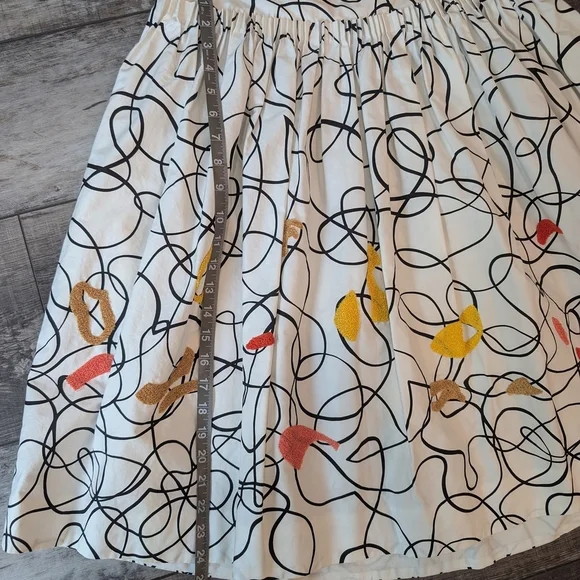 Maeve Black and Orange Skirt Knee-Length - Picture 9 of 9